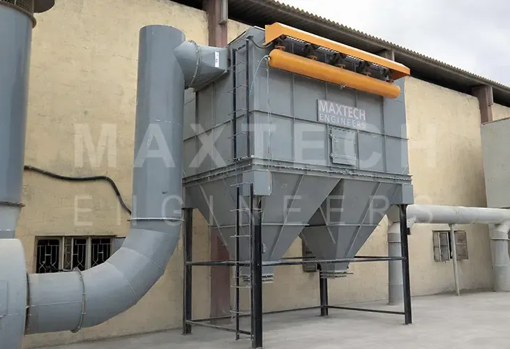 Dust Collection System for Sizing Machine Installed at Ceramic Tiles Manufacturing Company