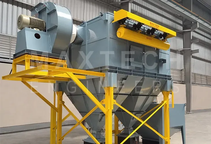 Dust Collection System Installed at an Automobile Spring Polishing and Processing Company