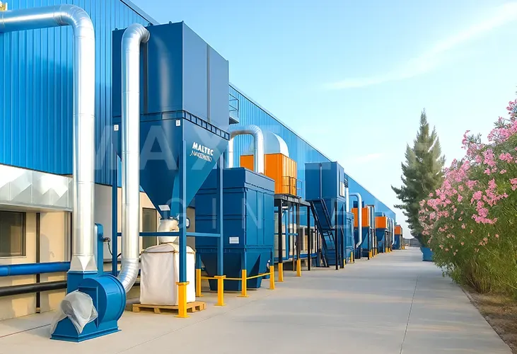 Reverse Pulse Jet PUFF Insulated Dust Collection System Installed at Pharmaceutical Manufacturing Company
