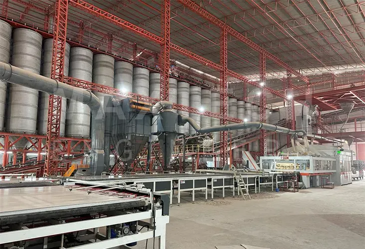 Dust Collection Extraction System for SACMI Continua Press Installed at Slabs Tiles Manufacturing Company