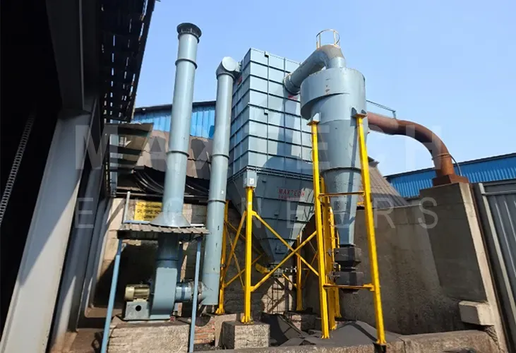 Dust Collection System Integrated with Cyclone Separator for Reclamation Sand Process at a Foundry Company