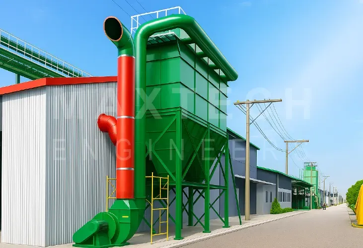 Dust Collection System Installed at Carbon Black Processing Manufacturing Company