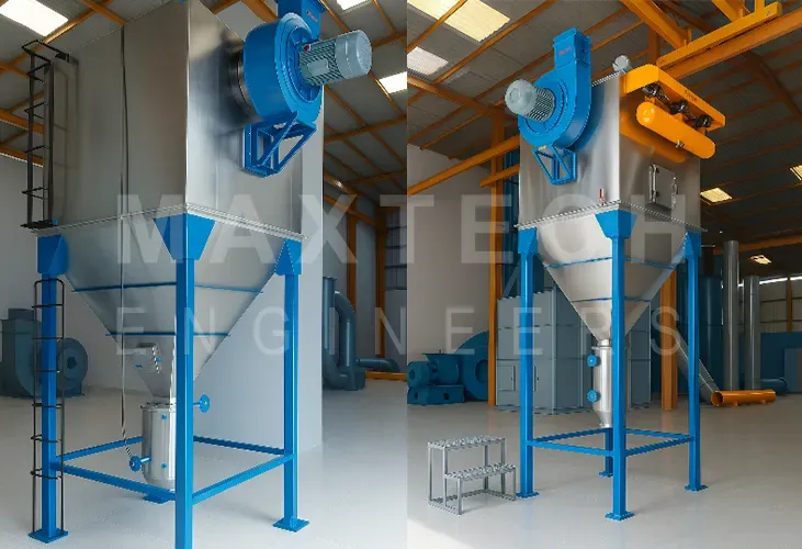 Stainless Steel Dust Collector Installed at Plastic Polymer Processing Company