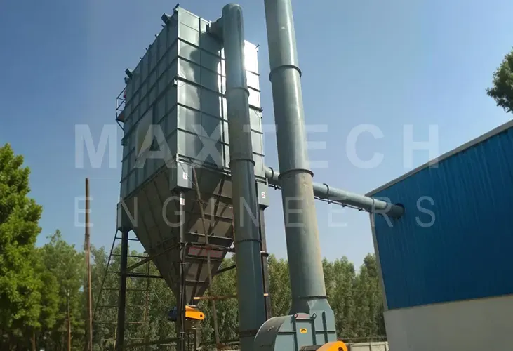 Dust Collection System for Calibration Machine Installed at Laminate Manufacturing Company