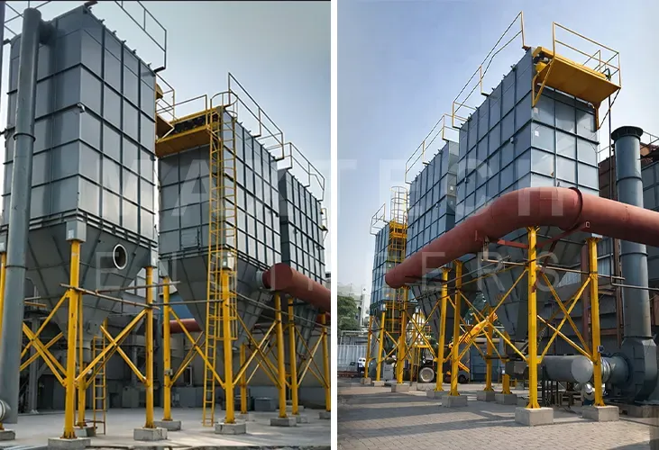 Dust Collection System Installed at Rail System Manufacturing Company for Their Foundry Reclamation Process