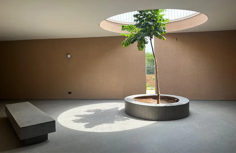 Skylight courtyard